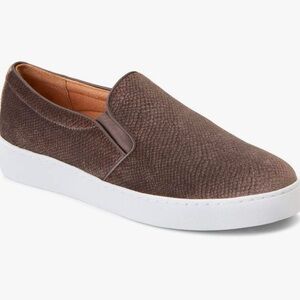 Vionic Splendid Midi Holiday Grey Velvet Slip On Comfort Loafer Sneaker Sz 8.5